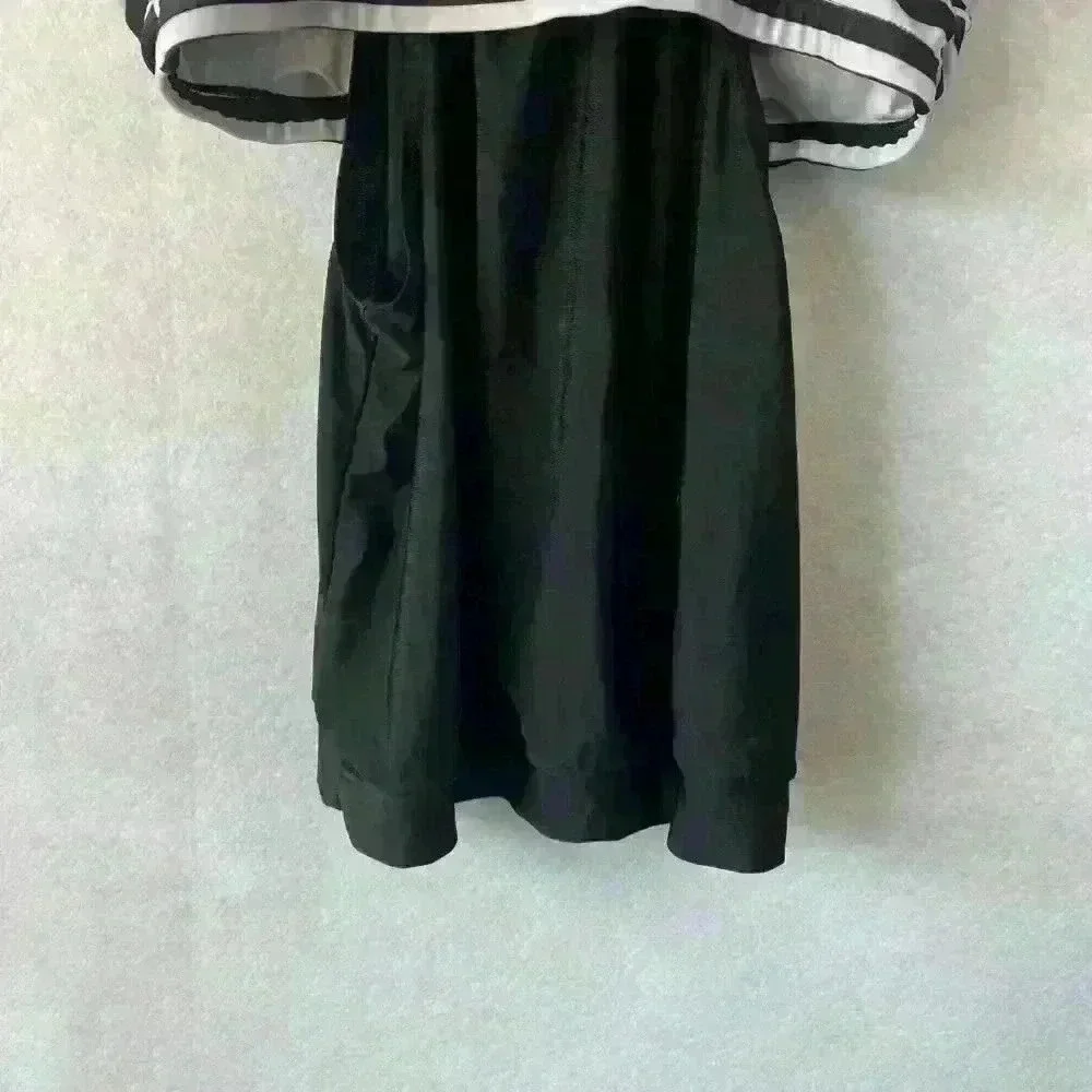 Women's Black White Stripped Two Piece Tankini XL Beachy‎ Spring Summer Vacation